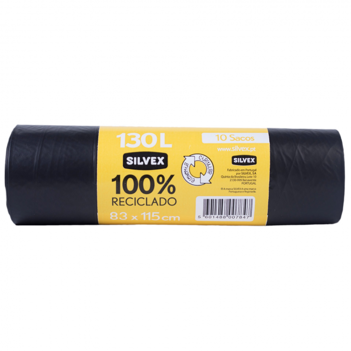 100 % recycled garbage bags 130L (10 units)