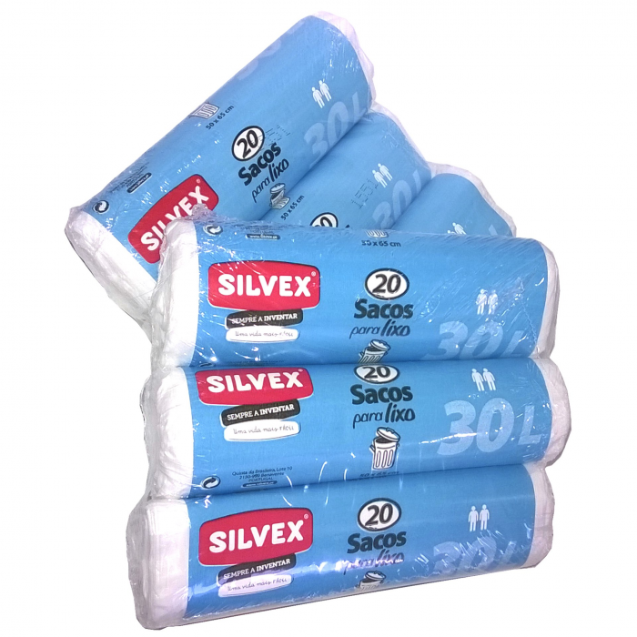 Pack with three 30 L Garbage Bags Rolls (3x 20 units)