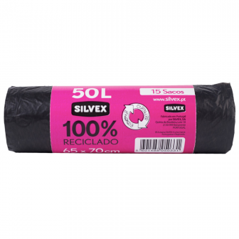 100 % Recycled Garbage Bags 50L (15 units)