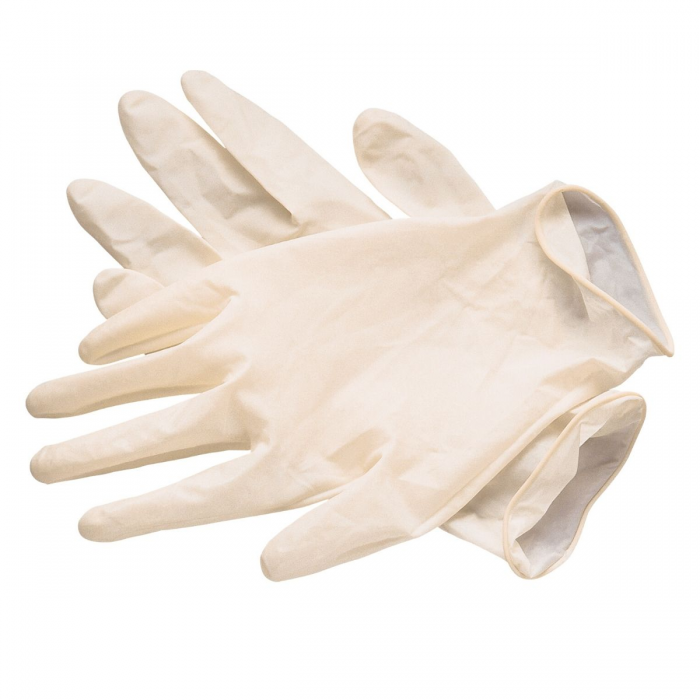 Latex Gloves M (100 PCS)