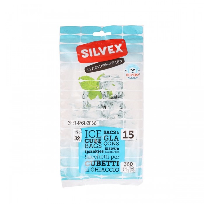 Easy-Release Ice Cube Bags (15 Bags)