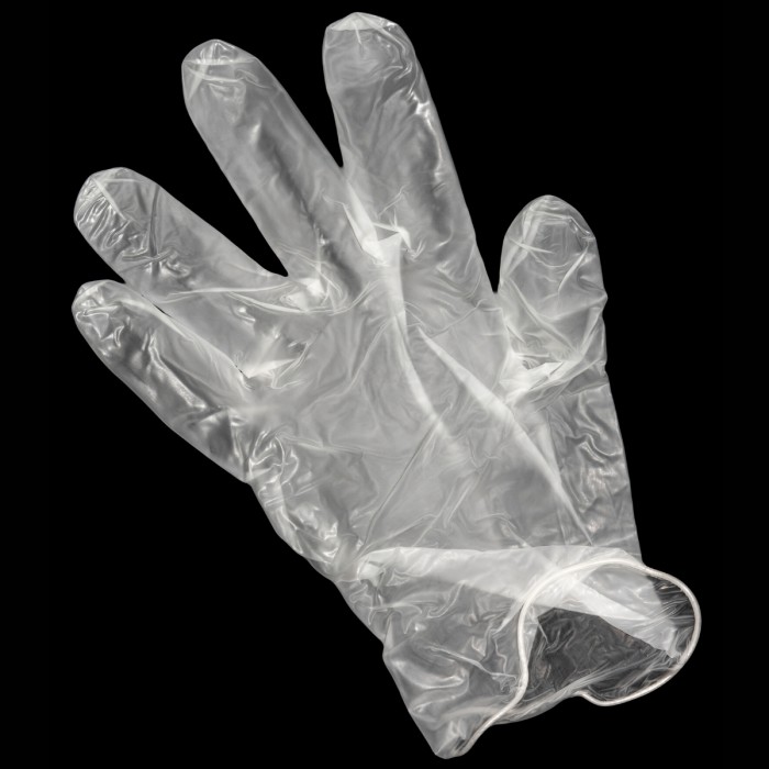 Transparent Vinyl Gloves M (100 PCS)
