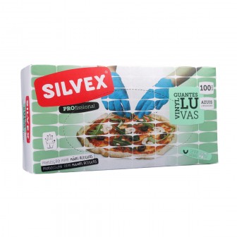 Luvas em Vinil Azul L Descart�veis (100 UNI)